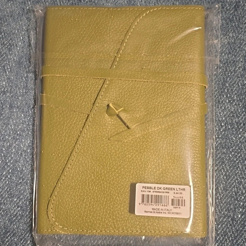 ❤️BUY 5 GET 3 FREE  Dark Green Genuine Leather Journal, Retail Price$44.99 USD